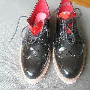 Zara platform heel shoes